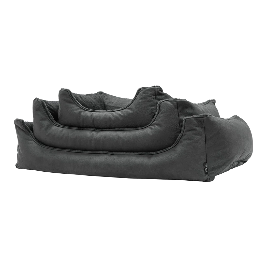 Ortopedyczna poduszka dla psa z pianką z pamięcią kształtu, szara, S – Madison Sofa Orthopedisch - obrazek 1