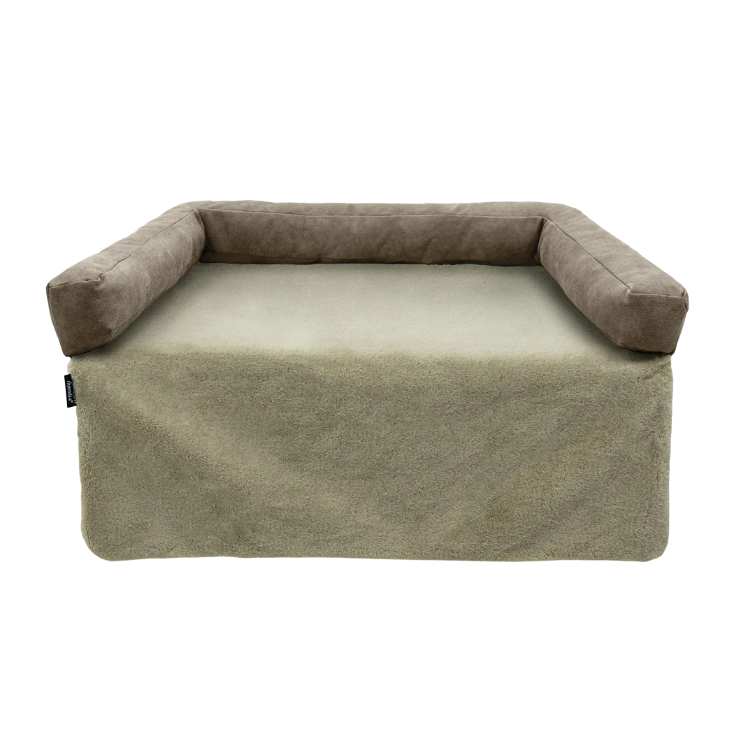 Ortopedyczna poduszka dla psa z pianką memory Taupe S – Madison Sofa Orthopedisch - obrazek 1