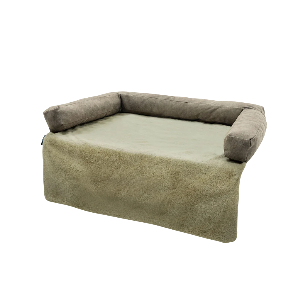 Ochraniacz na kanapę dla psa z podwyższonymi bokami, taupe, S, 58 x 70 cm – Madison Travel & Sofa Protector - obrazek 1