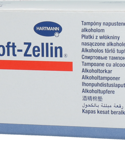 Gaziki nasączone alkoholem do oczyszczania ujścia strzyka – Hartmann Soft-Zellin