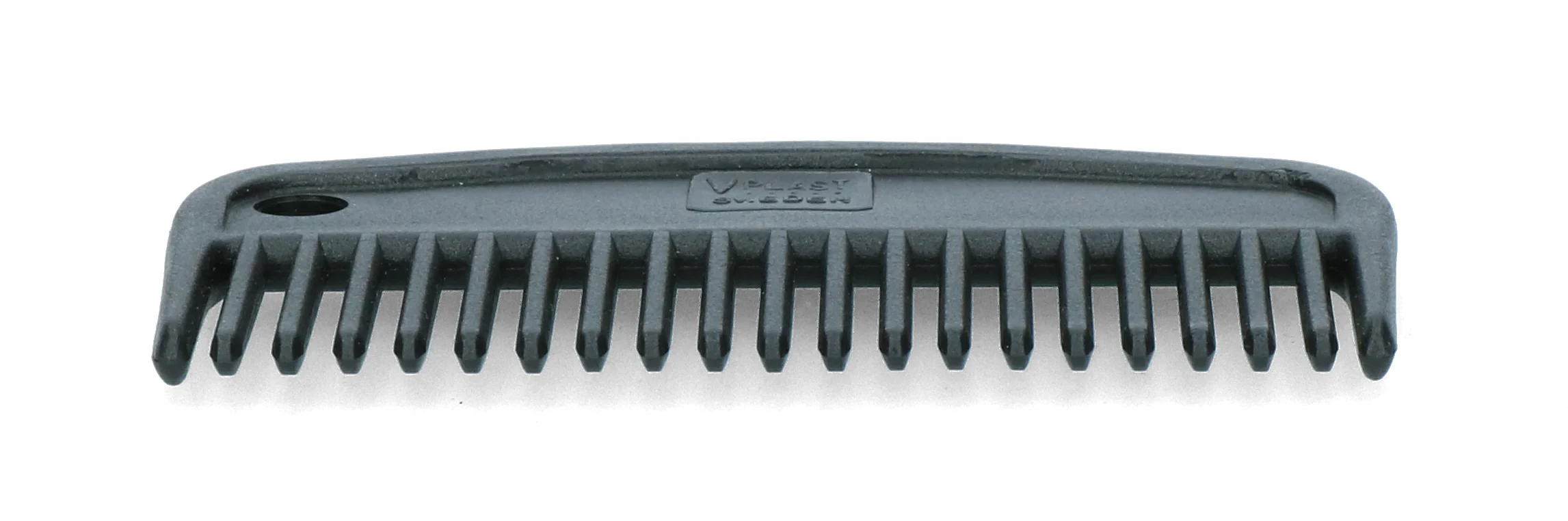 Plastikowy grzebień do grzywy, 100 mm, czarny – Vplast - obrazek 2