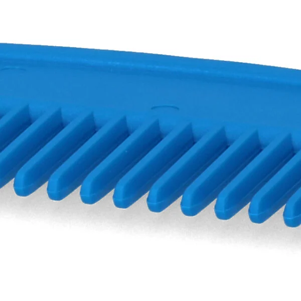 Plastikowy grzebień do grzywy, 100 mm, niebieski – Vplast