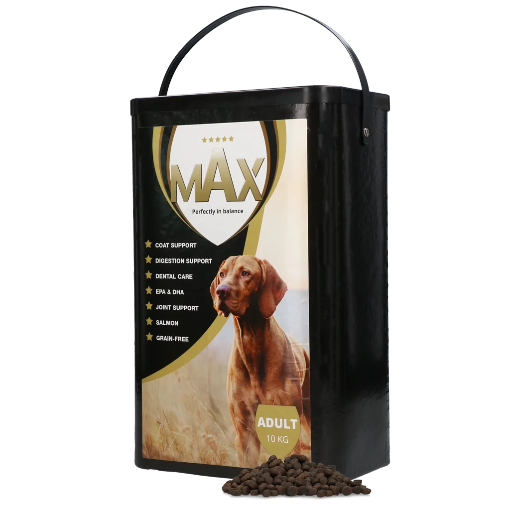 MAXA017.png Bezzbożowa karma dla psa z łososiem, 10 kg – Max Adult - obrazek 1