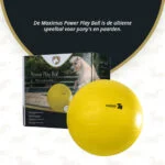 Piłka do zabawy dla koni, żółta, 75 cm – Maximus Power Play Ball - obrazek 3
