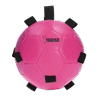 Piłka do zabawy dla konia z gumkami, 19 cm, różowa – Excellent Horse Fun Play Ball - obrazek 2