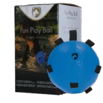 Piłka do zabawy dla konia z gumkami, 19 cm, niebieska – Excellent Horse Fun Play Ball