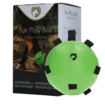Piłka do zabawy dla konia z gumkami, 19 cm, zielona – Excellent Horse Fun Play Ball