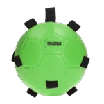 Piłka do zabawy dla konia z gumkami, 19 cm, zielona – Excellent Horse Fun Play Ball - obrazek 2