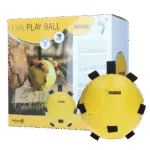 Piłka do zabawy dla koni z gumkami, 19 cm, żółta – Excellent Horse Fun Play Ball