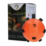 Piłka do zabawy dla konia z elastycznymi paskami, 19 cm, pomarańczowa – Excellent Horse Fun Play Ball