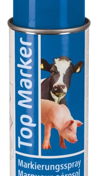 Spray do znakowania świń i bydła, niebieski, 400 ml – Kerbl Topmarker