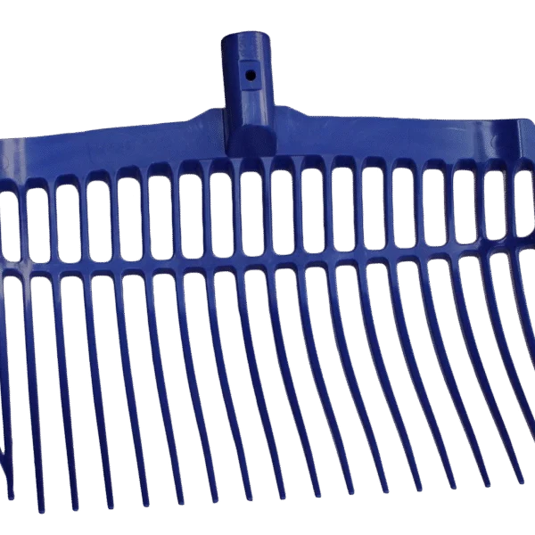 Plastikowe widły do obornika bez trzonka, niebieskie, 41 x 36 x 11 cm – Vplast