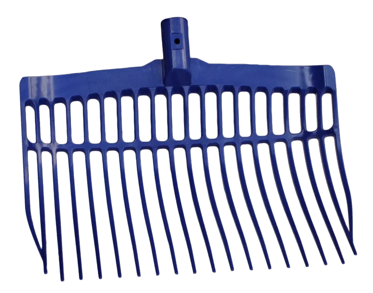 Plastikowe widły do obornika bez trzonka, niebieskie, 41 x 36 x 11 cm – Vplast