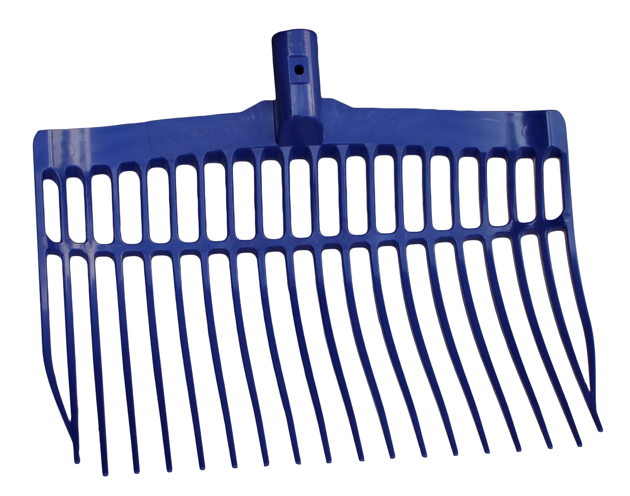 Plastikowe widły do obornika bez trzonka, niebieskie, 41 x 36 x 11 cm – Vplast - obrazek 1