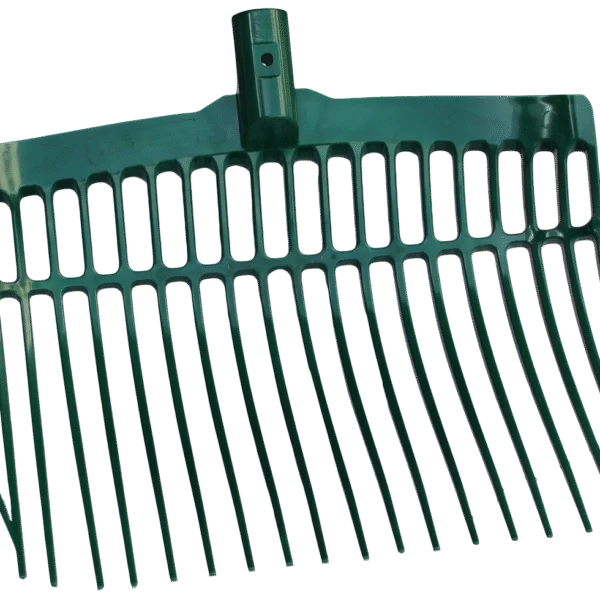 Widły do obornika z tworzywa sztucznego bez trzonka, zielone, 41 x 36 x 11 cm – Vplast