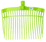 Plastikowe widły do obornika bez trzonka, limonkowozielone, 41 x 36 x 11 cm – Vplast