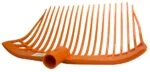 Plastikowe widły do obornika bez trzonka, pomarańczowe, 41 x 36 x 11 cm – Vplast - obrazek 3