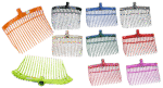 Widły do obornika z tworzywa sztucznego bez trzonka, fioletowe, 41 x 36 x 11 cm – Vplast - obrazek 3