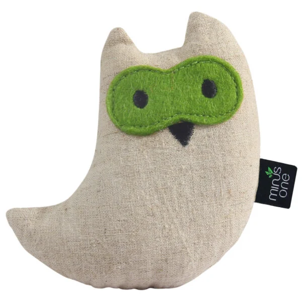 Zabawka dla kota w kształcie sowy z kocimiętką, 10,5 x 9,5 x 2,5 cm – Minus One Docile Buddy Cat Toy Owl