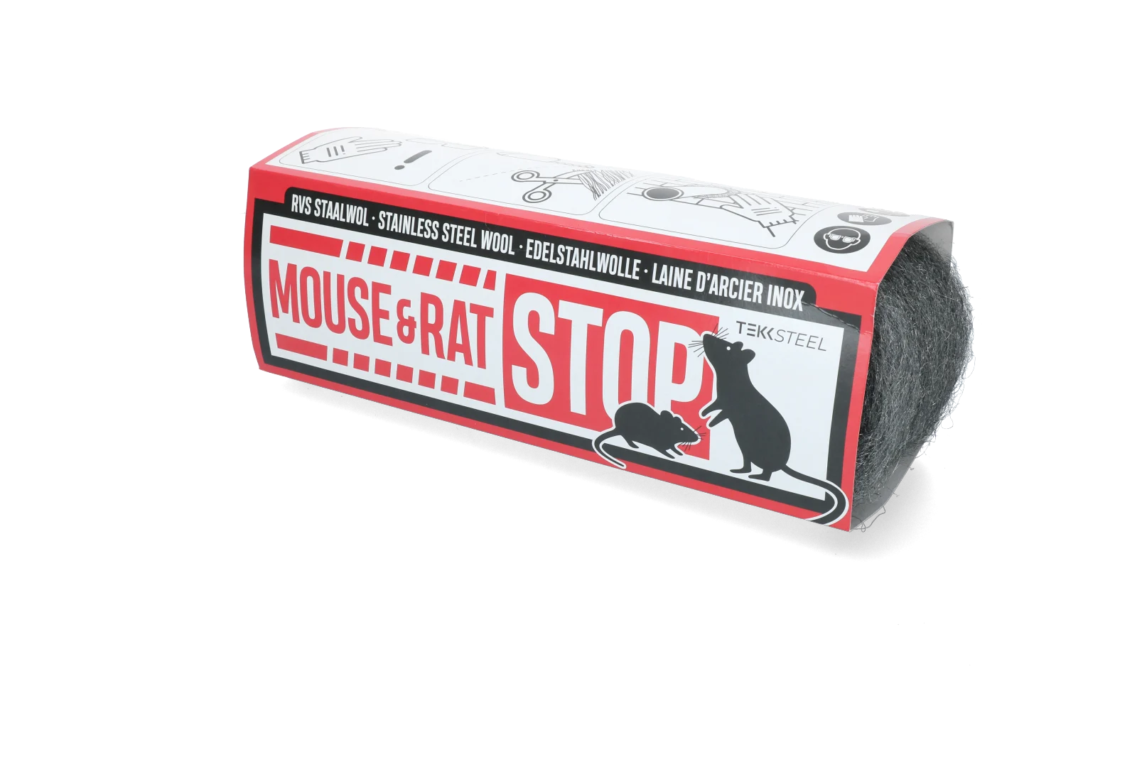 Wełna stalowa ze stali nierdzewnej dla myszy i szczurów, 200 g – Mouse & Rat Stop - obrazek 1