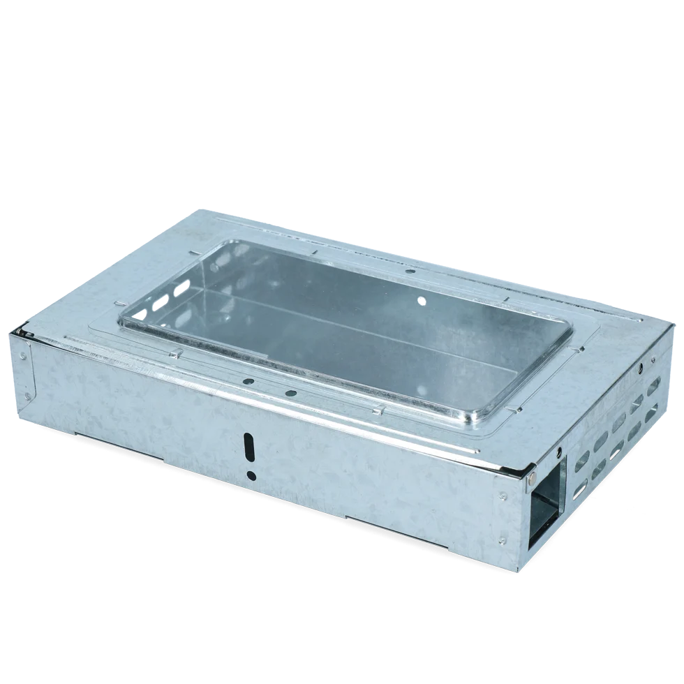Pułapka żywołowna na myszy z okienkiem kontrolnym i 2 wejściami, 26,4 x 16 x 5 cm – Hofman Pest Control Catch-A-Mouse - obrazek 1