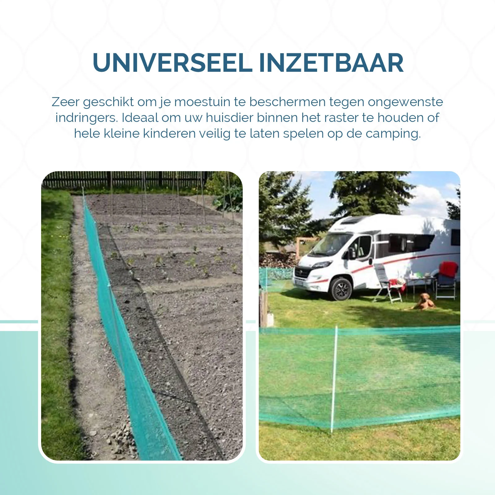 Siatka odgradzająca do ogrodu o oczku 0,5 cm, wysokość 80 cm, 20 m – Euro-Netz, uniwersalna - obrazek 4