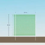 Siatka odgradzająca do ogrodu o oczku 0,5 cm, wysokość 80 cm, 20 m – Euro-Netz, uniwersalna - obrazek 6