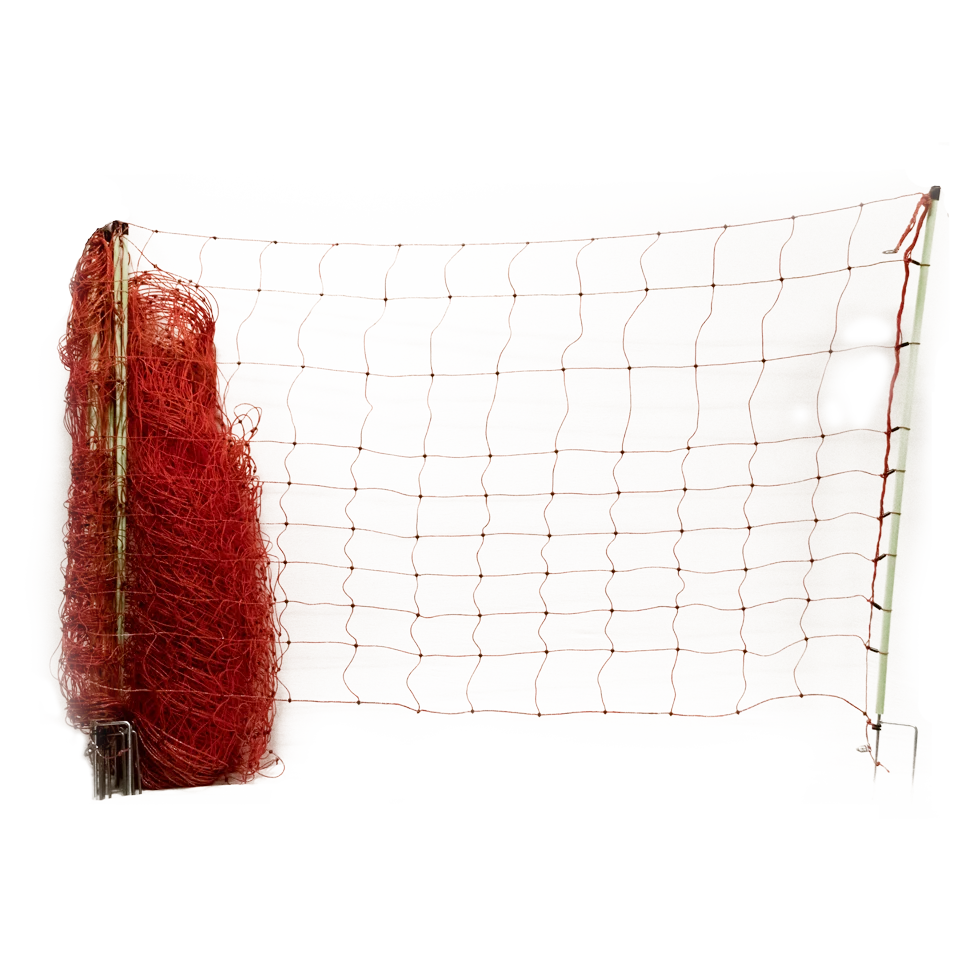 NETT114.png Siatka ogrodzeniowa przeciw wilkom z podwójnymi stopkami, wysokość 145 cm, 50 m – Euro-Netz Wolf Jumbo - obrazek 1