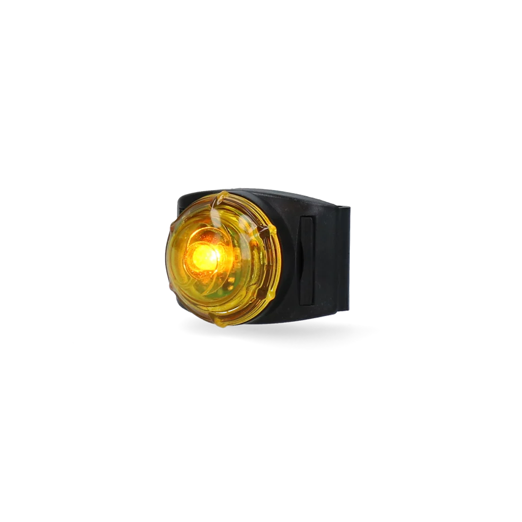 Lampka bezpieczeństwa do obroży dla psa, żółta, 2 tryby świecenia – Nightwalk Safety Light - obrazek 4