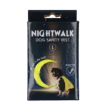 Kamizelka odblaskowa dla psa z elementami odblaskowymi i zapięciem na rzep, żółta, L – Nightwalk Safety Vest