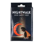 Pomarańczowa kamizelka odblaskowa dla psa z zapięciem na rzep, L – Nightwalk Safety Vest