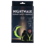 Uprząż bezpieczeństwa z oświetleniem LED, regulowana, żółta – Nightwalk Human Safety Harness
