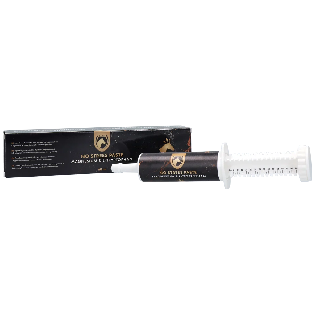 Pasta antystresowa dla koni z L-tryptofanem i magnezem, 60 ml – Excellent Horse No Stress Paste - obrazek 1