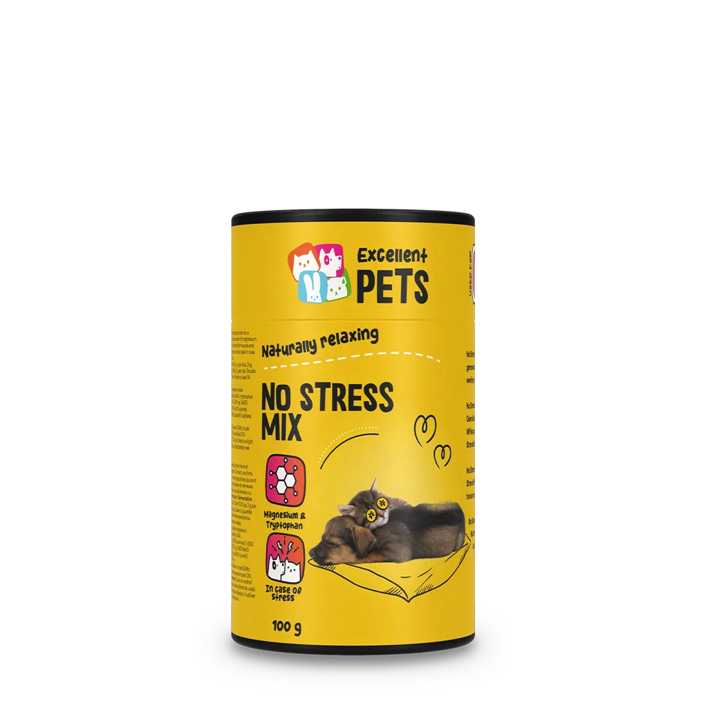 Proszek uzupełniający dla psów i kotów w sytuacjach stresowych, 100 g – Excellent Pets No Stress Mix - obrazek 1