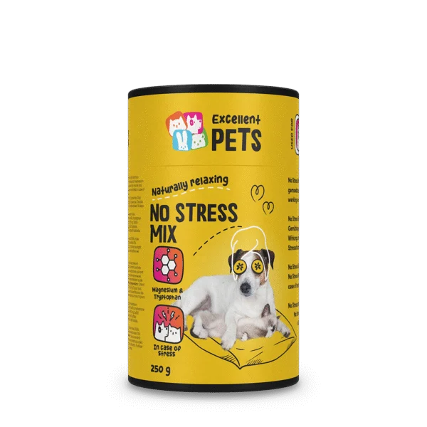 Preparat uzupełniający w proszku dla psów i kotów w sytuacjach stresowych, 250 g – Excellent Pets No Stress Mix