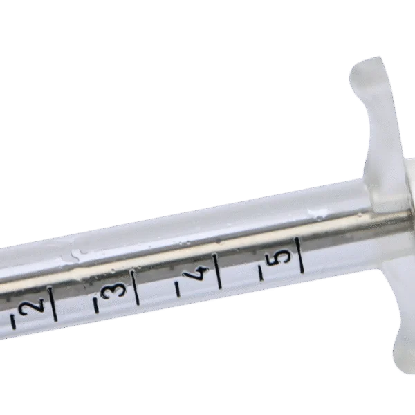Strzykawka nylonowa z końcówką gwintowaną, 5 ml