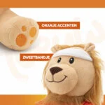 Pluszowa zabawka dla psa Lew, pomarańczowa, 34 cm – Holland Pomarańczowy Lew L - obrazek 3