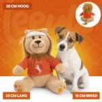 Pluszowa przytulanka dla psa Lew, pomarańczowa, 28 cm – Holland Pomarańczowy Lew M - obrazek 5