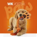 Zabawka do przeciągania dla psa w kształcie dłoni, ze sznurem do przeciągania i piszczałką – Holland Oranje High Five - obrazek 2