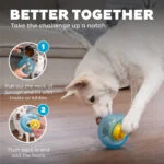 Żółta piłka na karmę z TPE 6 x 6 cm – Outward Hound (Kyjen) Orbee-Tuff Nooks - obrazek 6