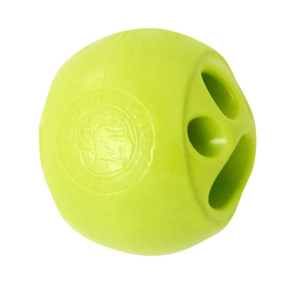 Piłka na karmę z TPE, zielona, 6 x 6 cm – Outward Hound (Kyjen) Orbee-Tuff Nooks - obrazek 2