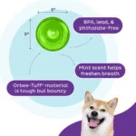 Zabawka na przysmaki dla psa z TPE – Outward Hound Orbee-Tuff Snoop - obrazek 5