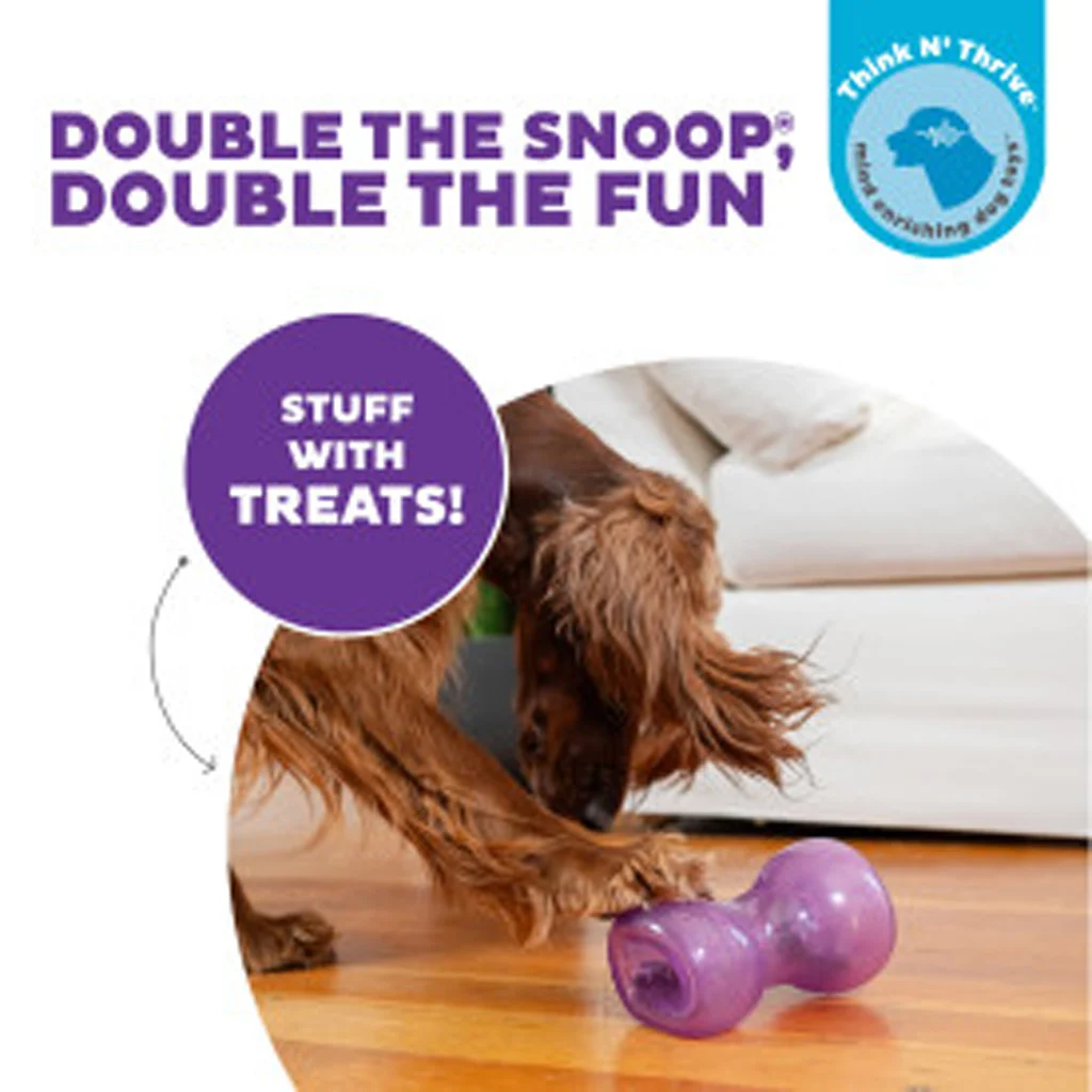 Zabawka na przysmaki dla psów z TPE – Outward Hound Double Snoop - obrazek 2