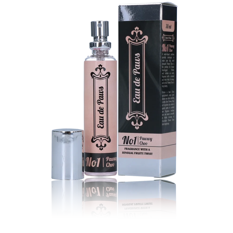 Perfumy dla psów samic z nutą pomarańczy i orchidei, 30 ml – Eau de Paws No1 Pawwy Choo - obrazek 1