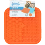 Mata do lizania dla psa z przyssawkami, 21 x 21 cm, kolor losowy – Pawise Dog Lick Mat