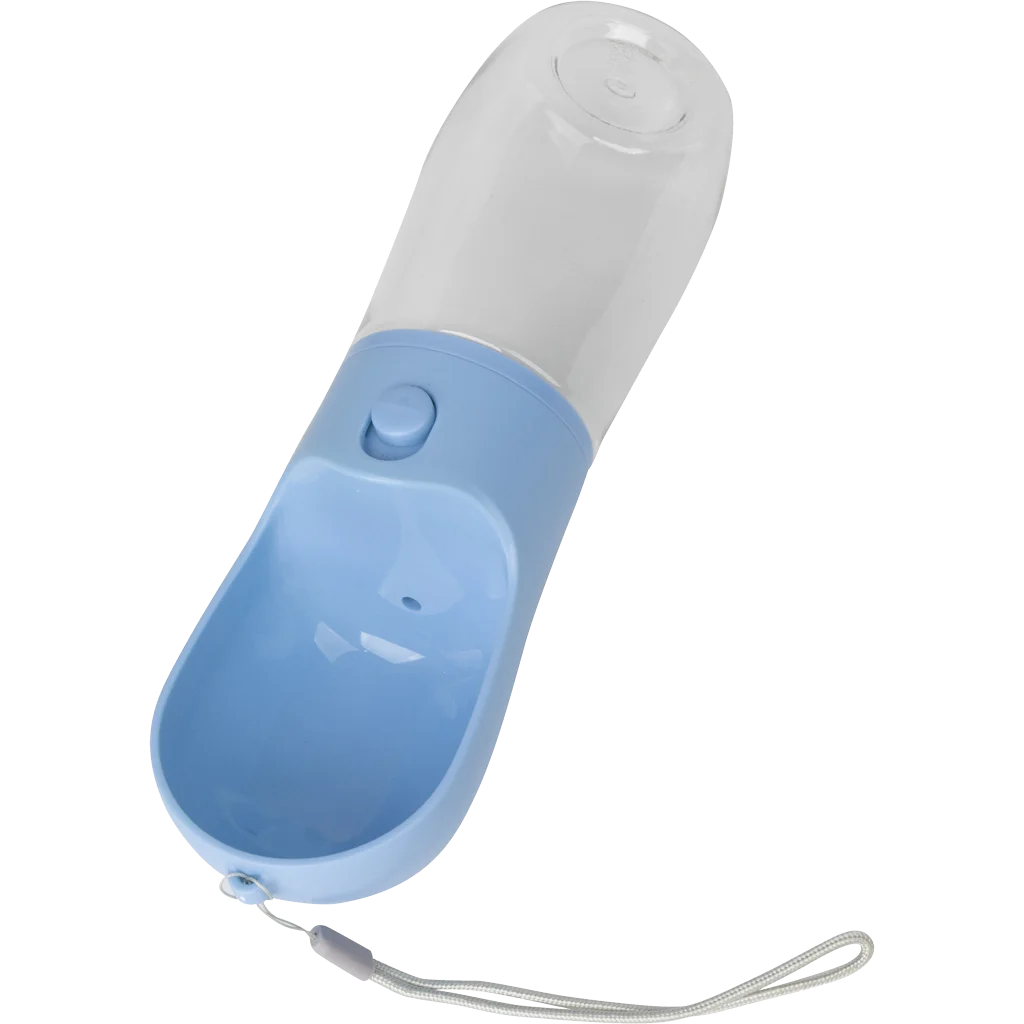 Butelka na wodę z przyciskiem i miseczką 380 ml – Pawise Water Bottle - obrazek 1