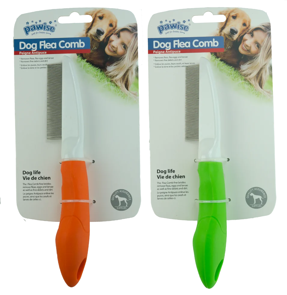 Grzebień przeciwpchelny dla psów, 70 zębów, 21 cm – Pawise Dog Flea Comb - obrazek 1