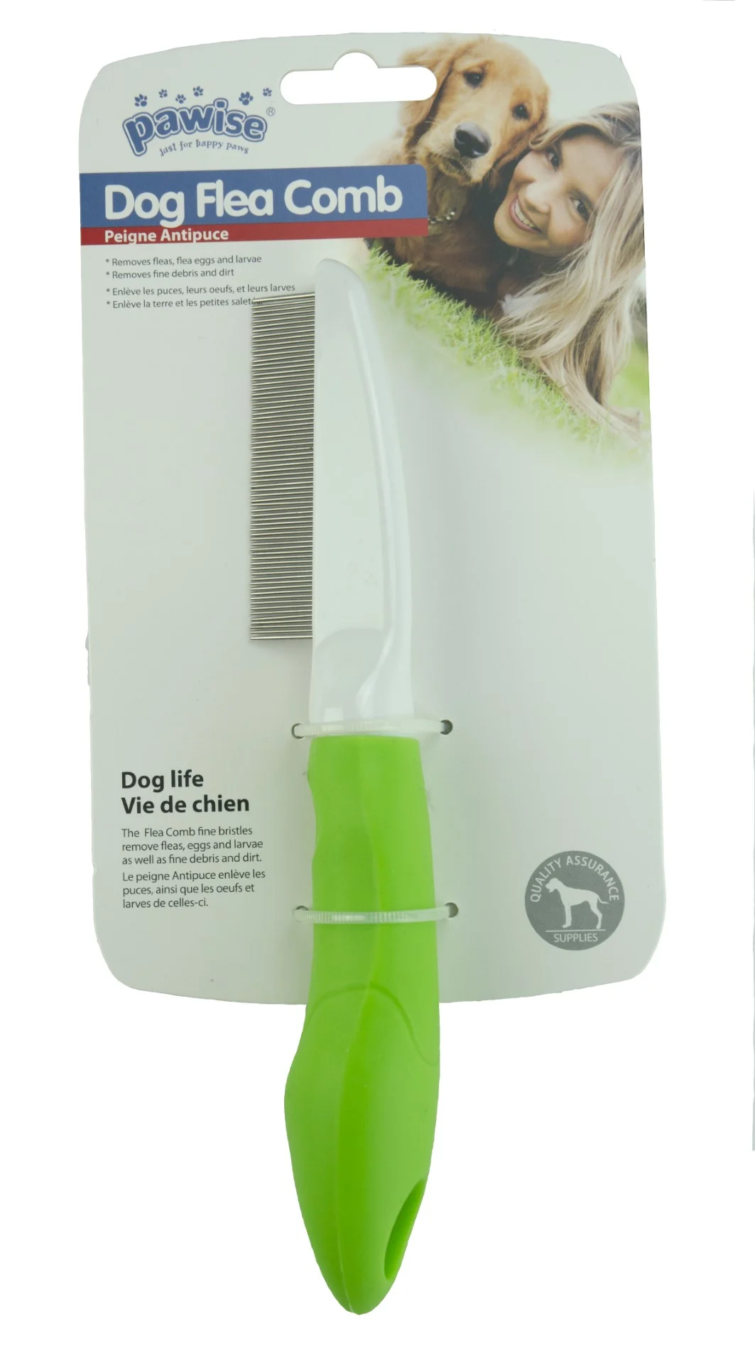 Grzebień przeciwpchelny dla psów, 70 zębów, 21 cm – Pawise Dog Flea Comb - obrazek 3