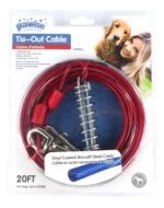 Linka stalowa w osłonie z winylu, 7 m – Pawise Tie Out Heavy Duty - obrazek 2