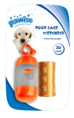 Etui na woreczki na odchody z 2 rolkami po 20 woreczków, do smyczy lub spodni – Pawise Poop Bag Dispenser - obrazek 3